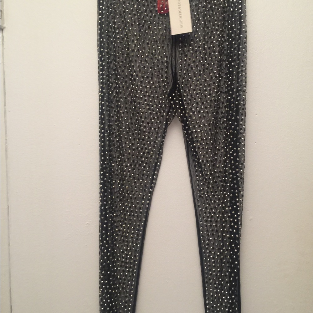 Sparkling Mesh leggings